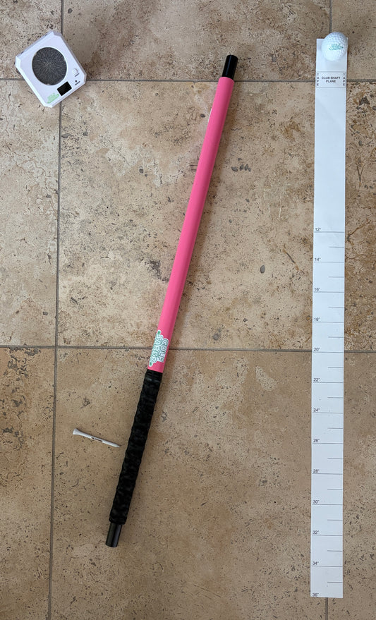 The GolfSaber - Pink with Audio Feedback Target