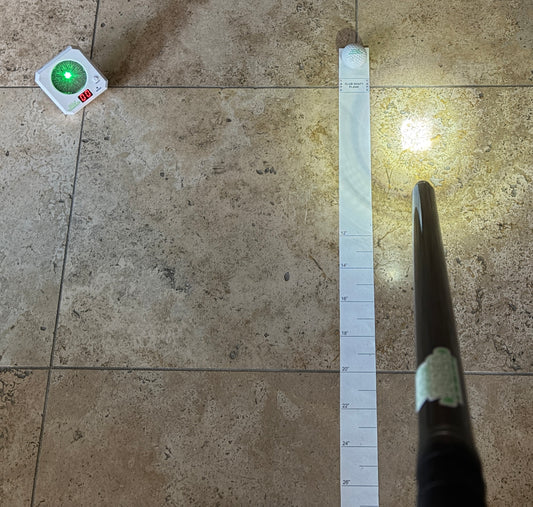 The GolfSaber - Black with Audio Feedback Target