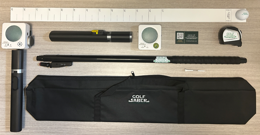 The GolfSaber Flashlight Audio Feedback System - Total Setup - Black