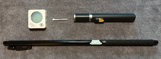 The GolfSaber Flashlight Audio Feedback System - Starter Setup - Black
