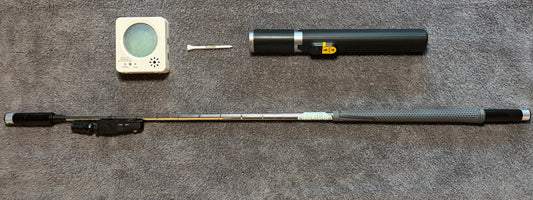 The GolfSaber Laser Audio Feedback System - Starter Setup - Chrome