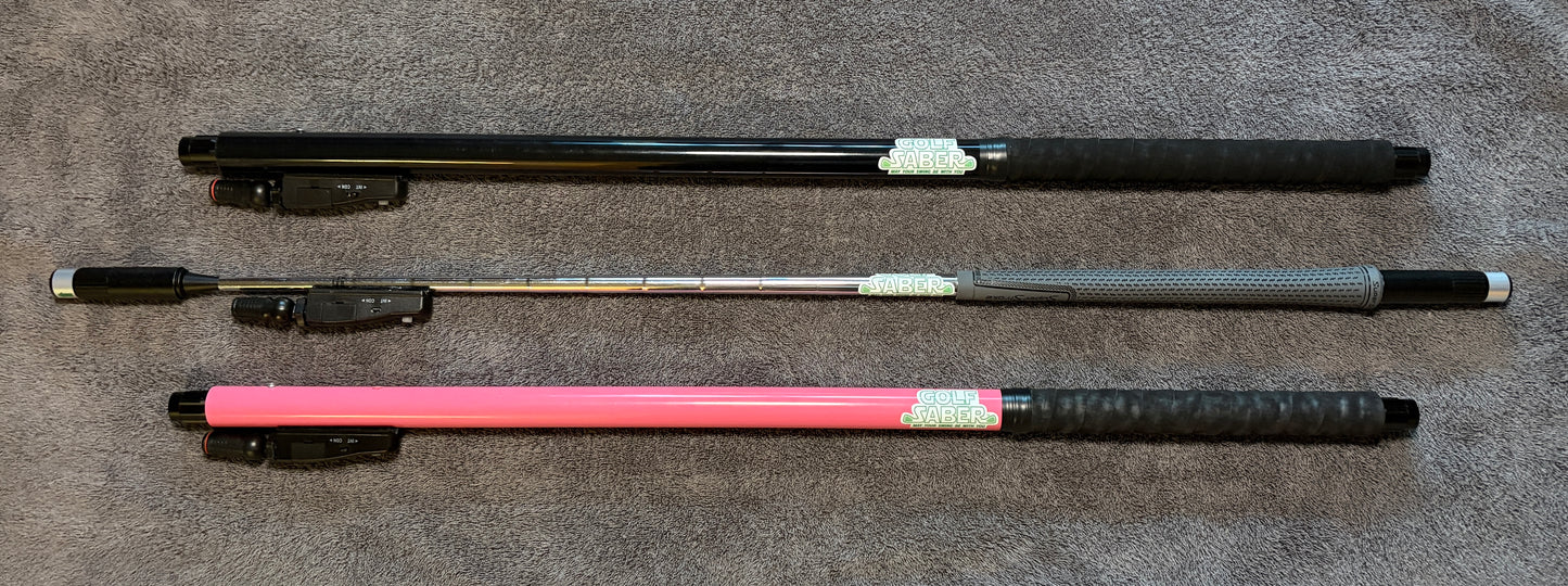 The GolfSaber Flashlight Audio Feedback System - Starter Setup - Pink